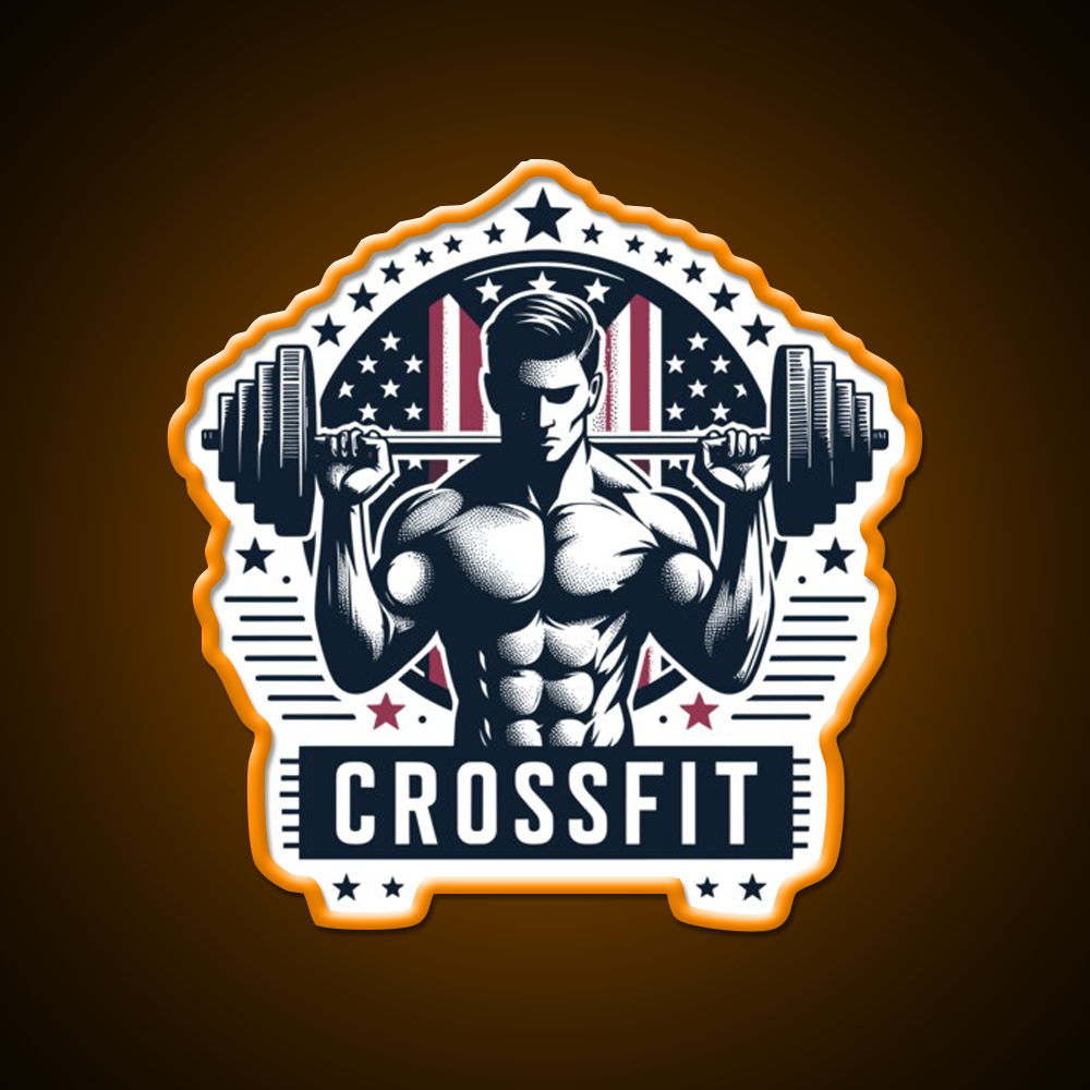 Stars Barbells Gym Fitness Led Neon Sign Rgb Color