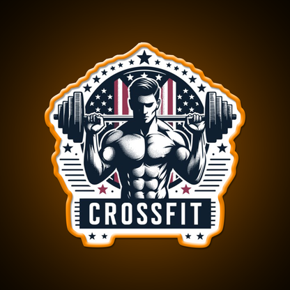 Stars Barbells Gym Fitness Led Neon Sign Rgb Color