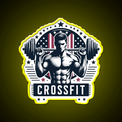 Stars Barbells Gym Fitness Led Neon Sign Rgb Color