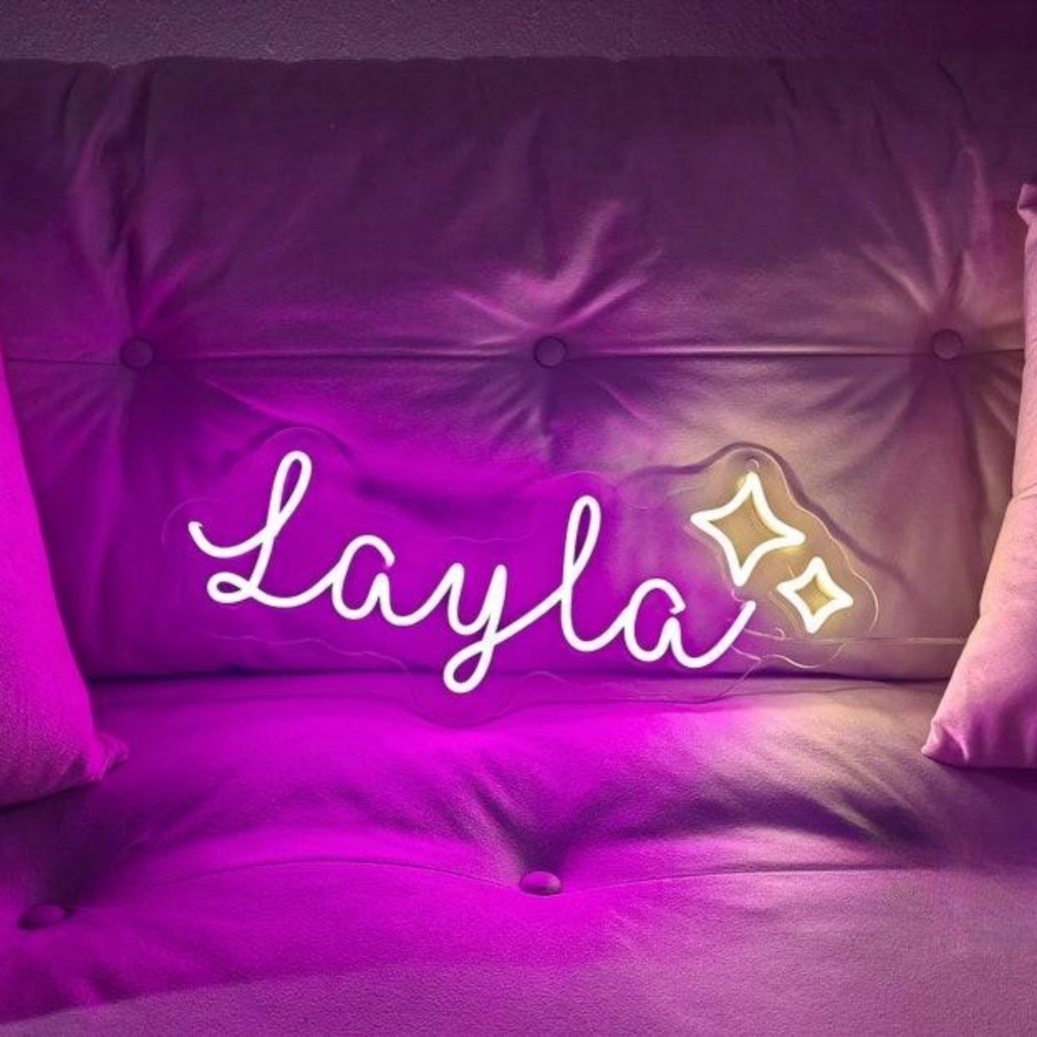 Stars Led Neon Sign With Your Kids Name | Shineneon