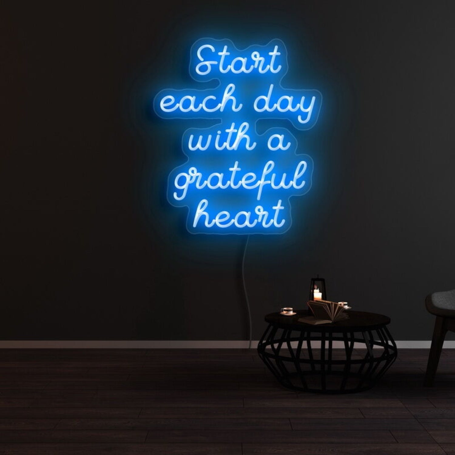 Start Each Day With A Grateful Heart Led Neon Sign - Shineneon