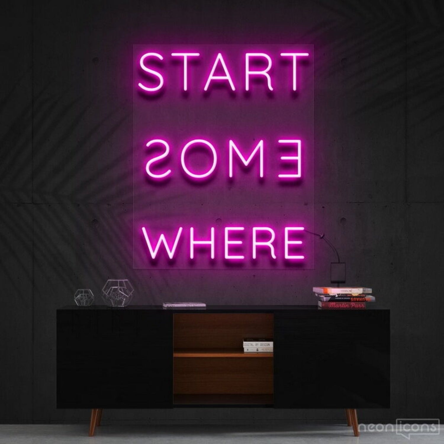 Start Somewhere Led Neon Sign Decor - Shineneon