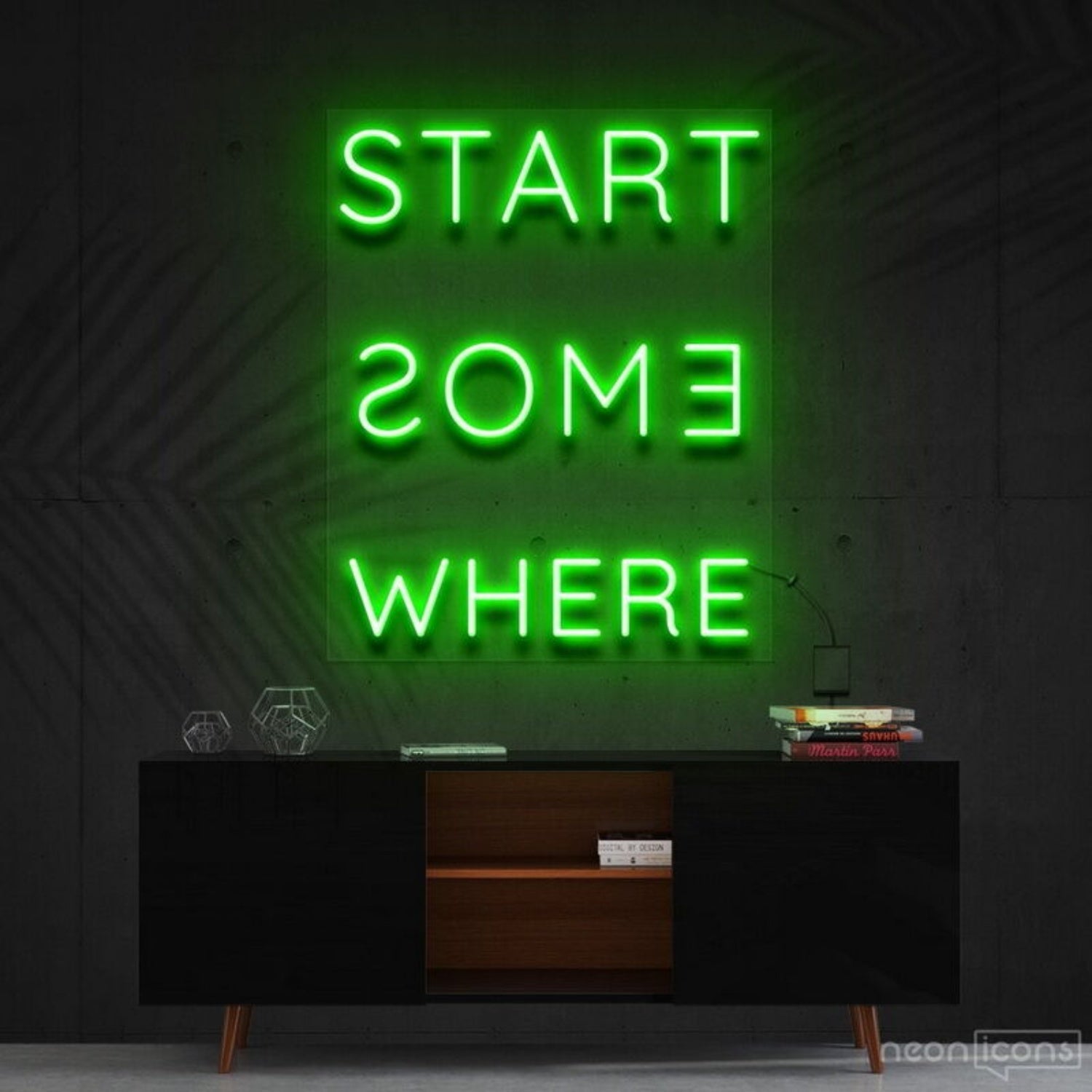 Start Somewhere Led Neon Sign Decor - Shineneon