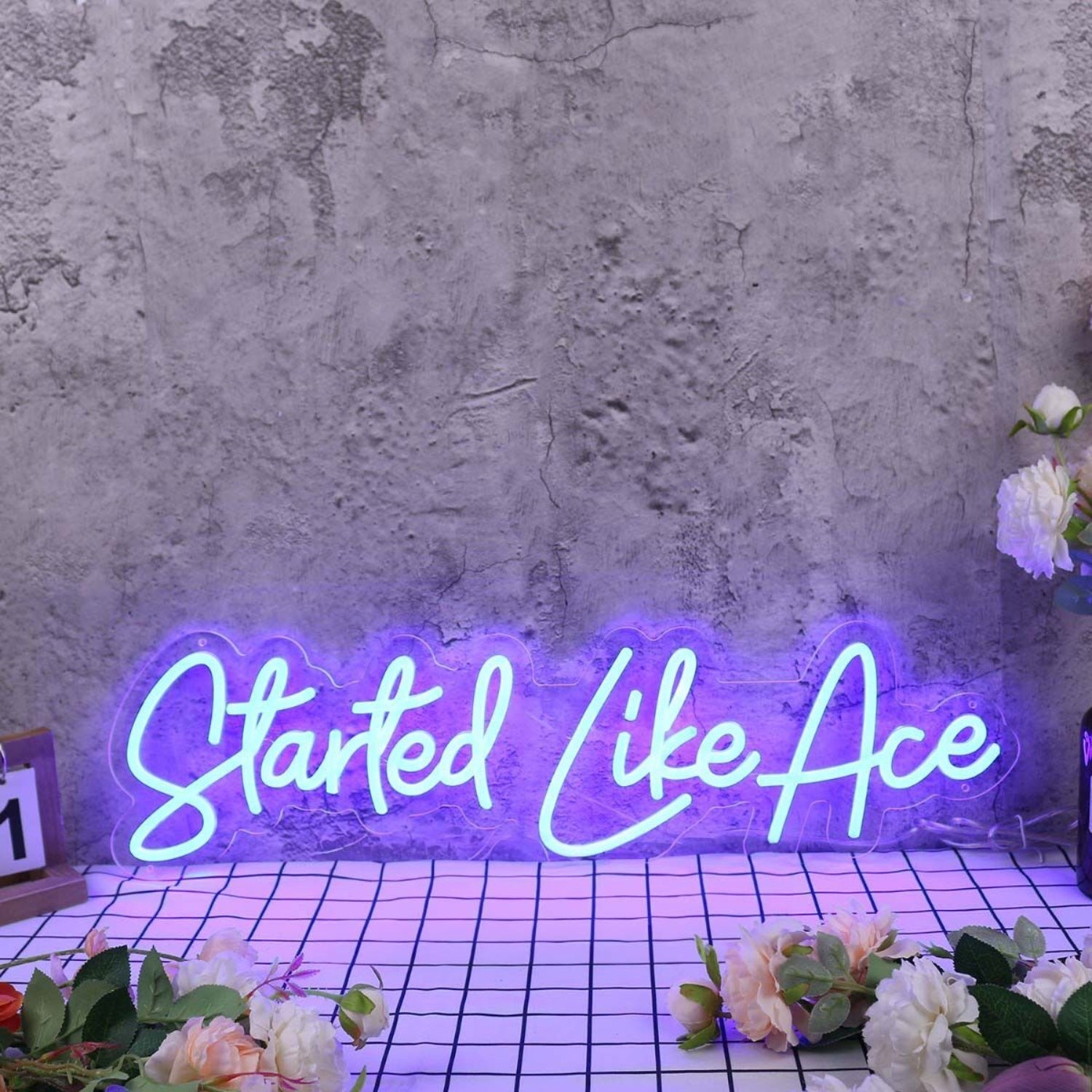Started Like Ace Blue Led Neon Sign - Shineneon