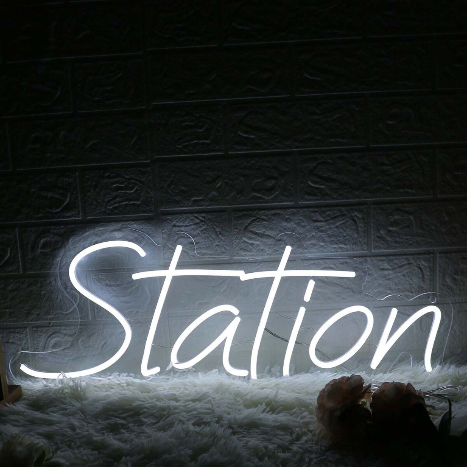 Station White Led Neon Sign - Shineneon
