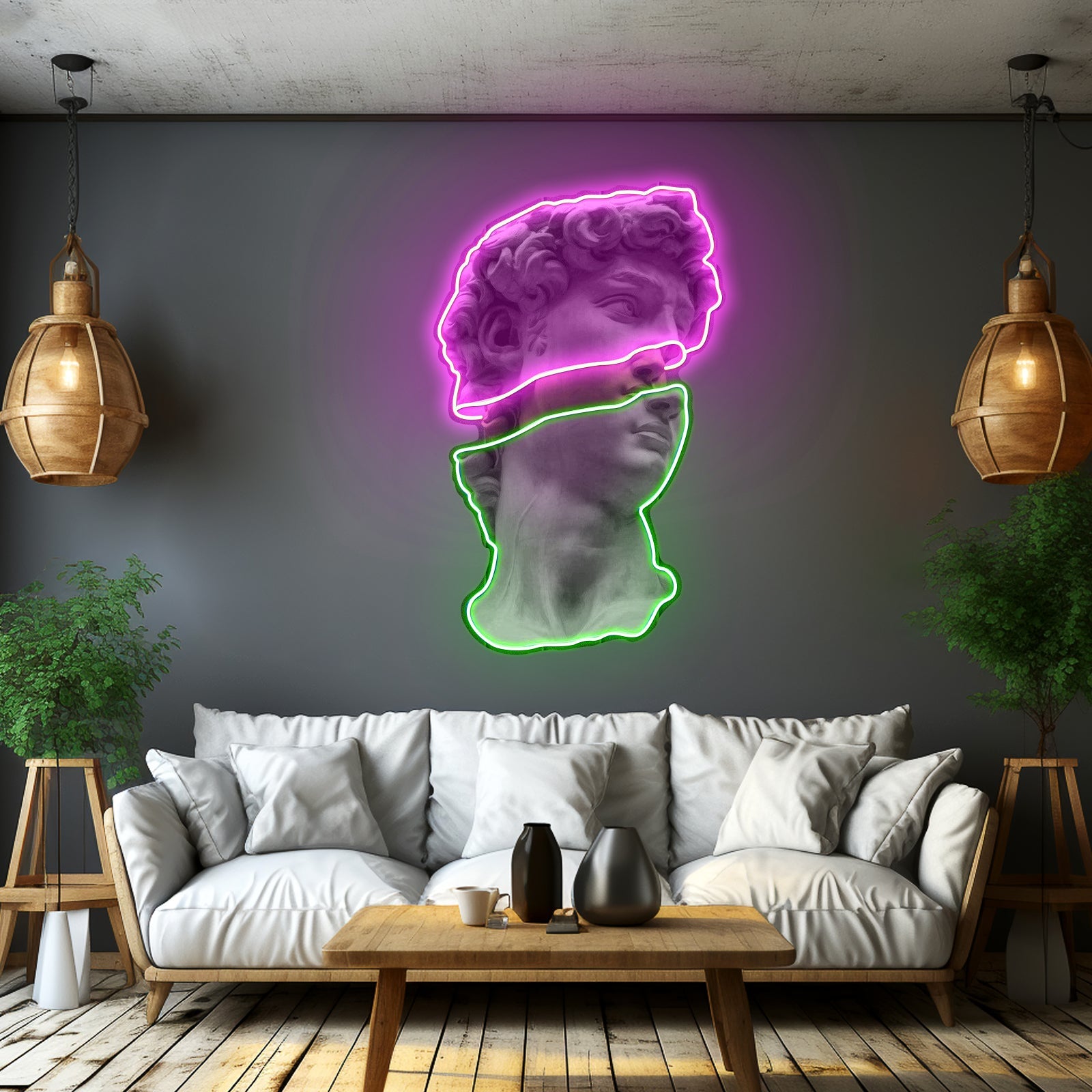 Statue Of David Custom Led Signs Artwork For Sale - Shineneon