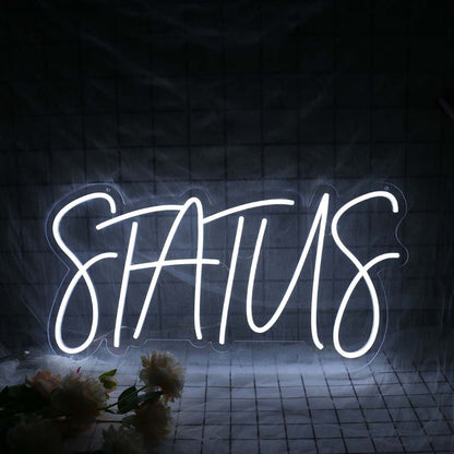 Status White Led Neon Sign | Shineneon