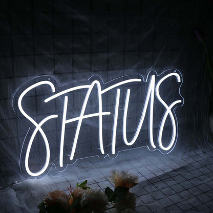 Status White Led Neon Sign | Shineneon