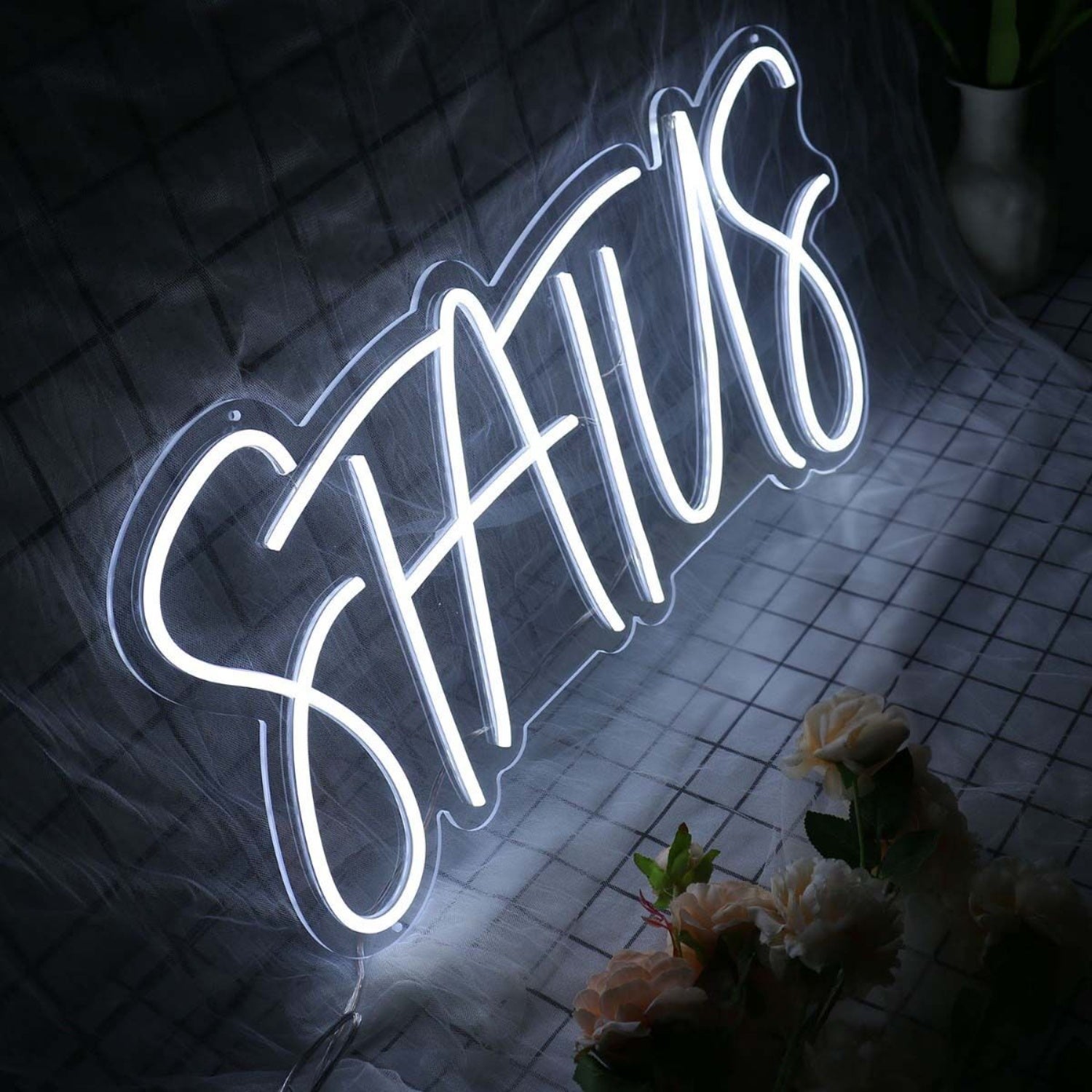Status White Led Neon Sign | Shineneon