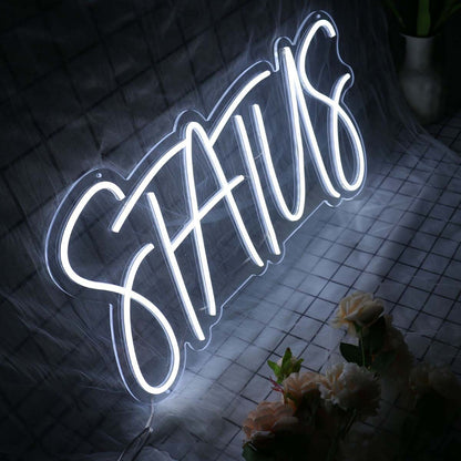 Status White Led Neon Sign | Shineneon