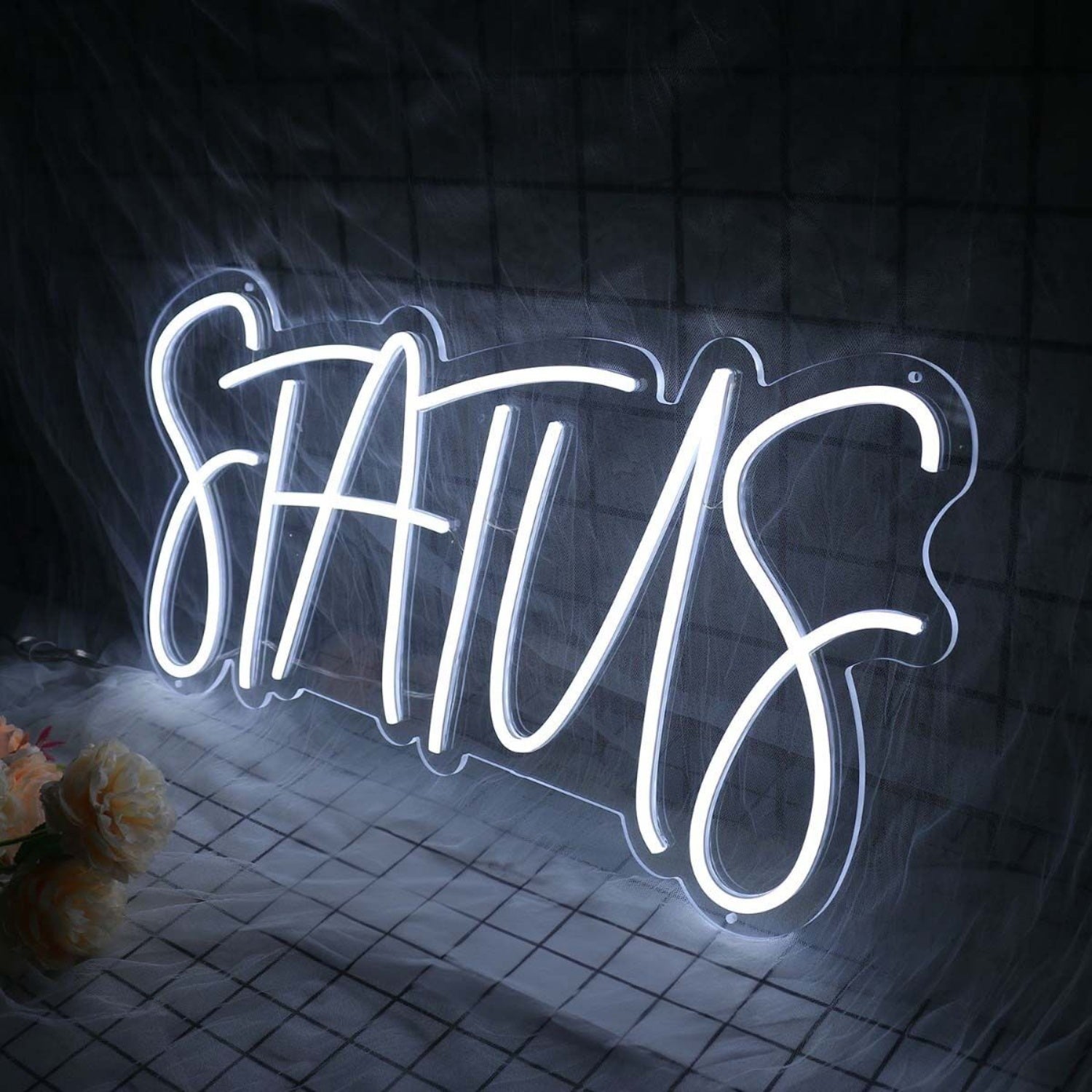 Status White Led Neon Sign | Shineneon