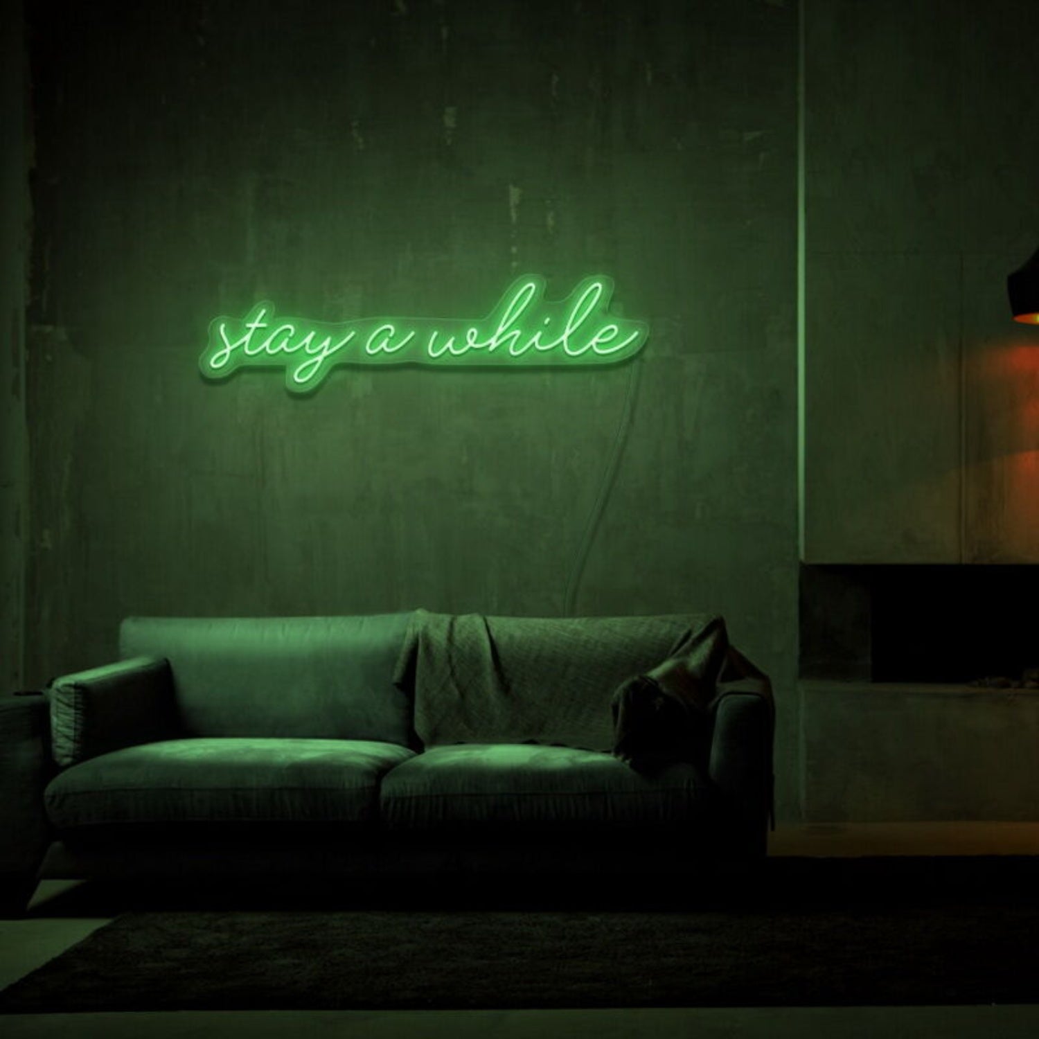Stay A While Led Neon Sign For Welcoming And Cozy Spaces - Shineneon