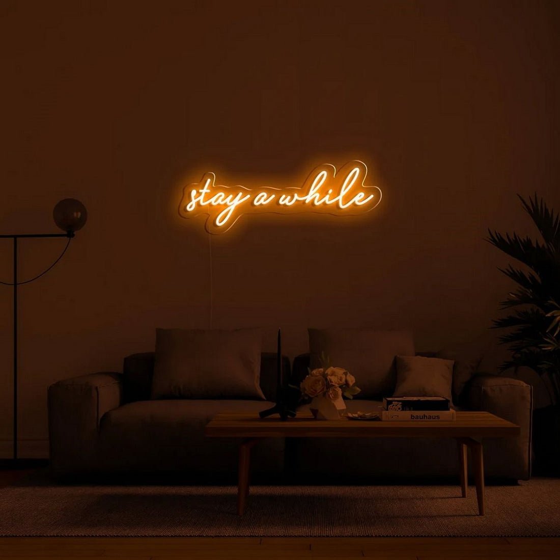 Stay A While Led Sign Business Neon Sign - Shineneon