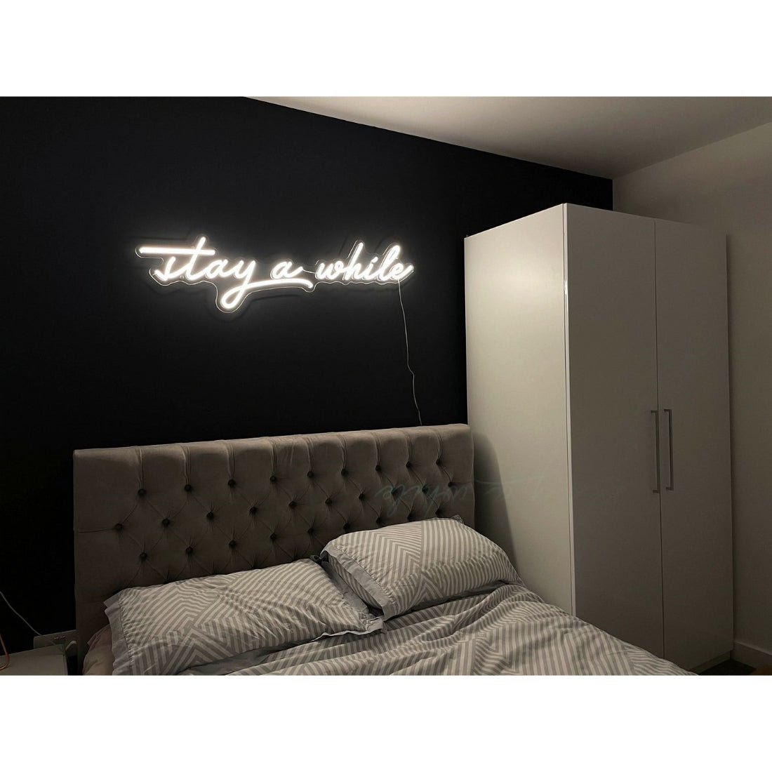 Stay A While Led Sign Business Neon Signs - Shineneon