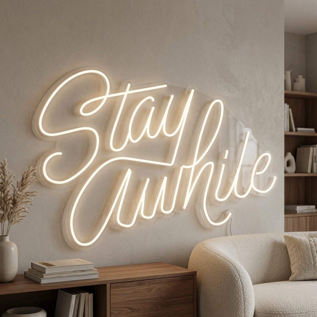 Stay Awhile LED Neon Sign - Shineneon