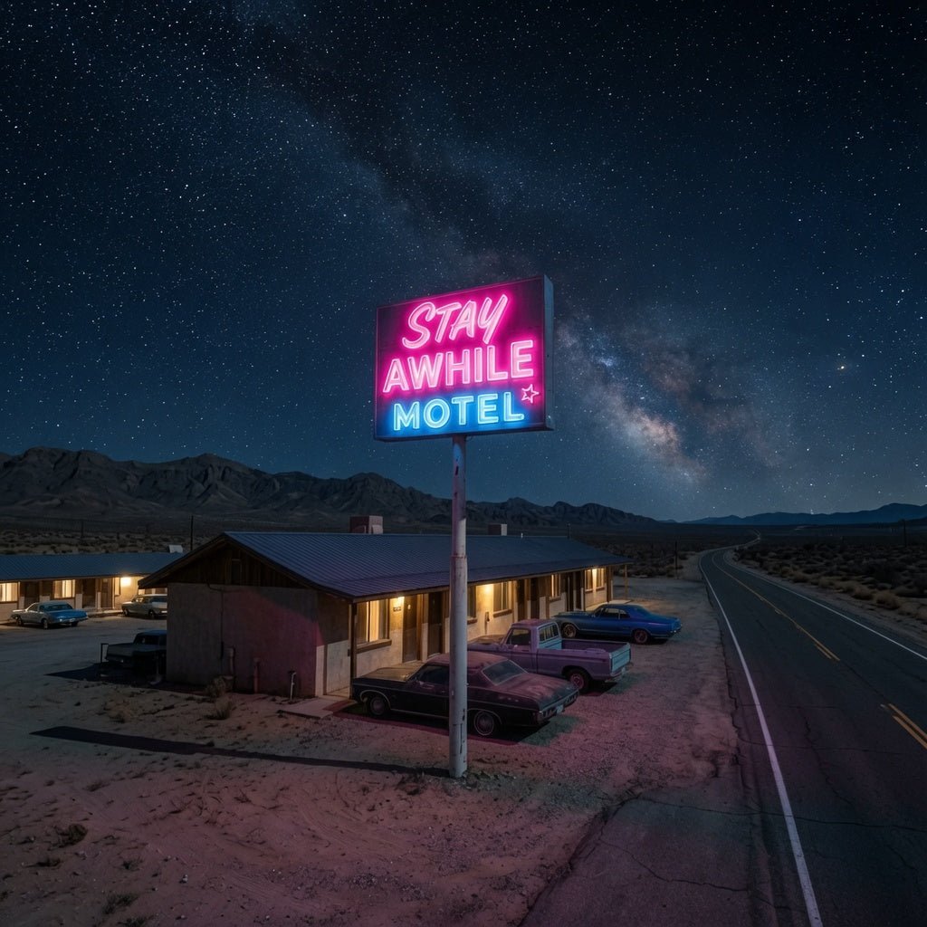 Stay Awhile Motel LED Neon Sign - Shineneon