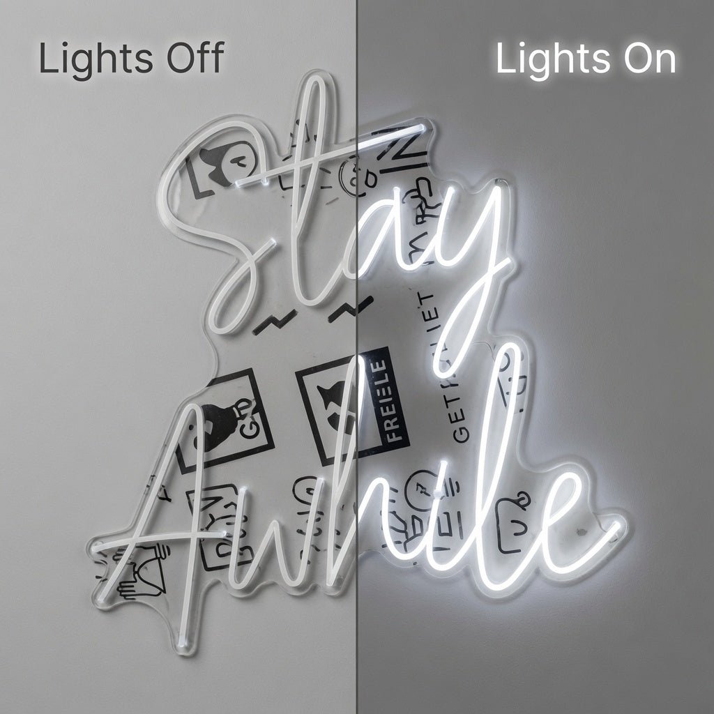 Stay Awhile Wall Decor LED Neon Sign Wall Neon Sign - Shineneon