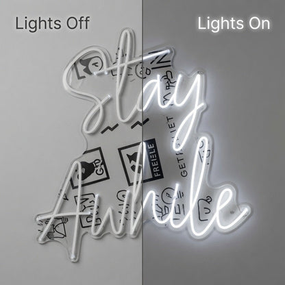 Stay Awhile Wall Decor LED Neon Sign Wall Neon Sign - Shineneon