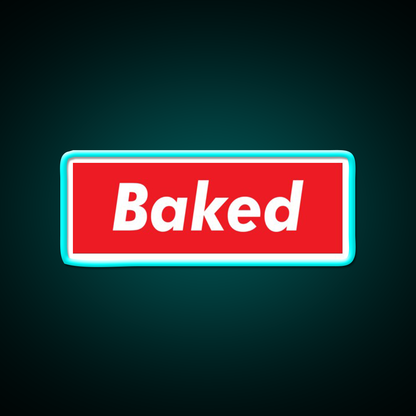 Stay Baked Hemp Inspired Green Leaf Led Neon Sign Rgb Color - Size and dimension reference