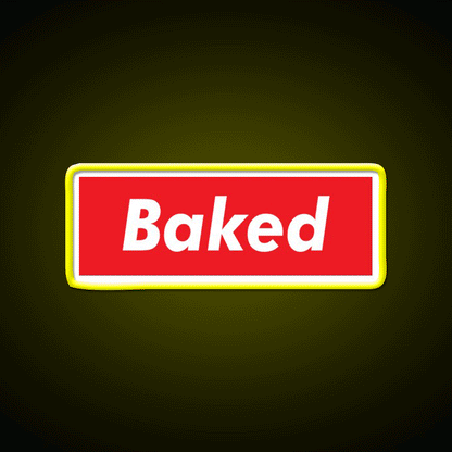 Stay Baked Hemp Inspired Green Leaf Led Neon Sign Rgb Color - Custom LED neon sign front view