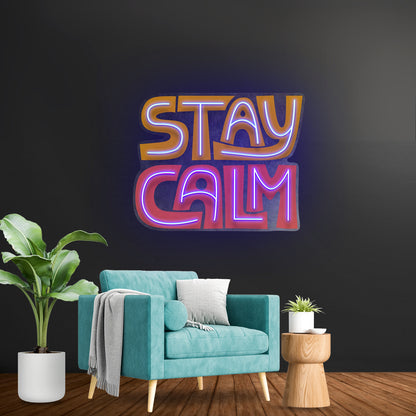 Stay Calm Led Neon Sign Light Custom Led Signs