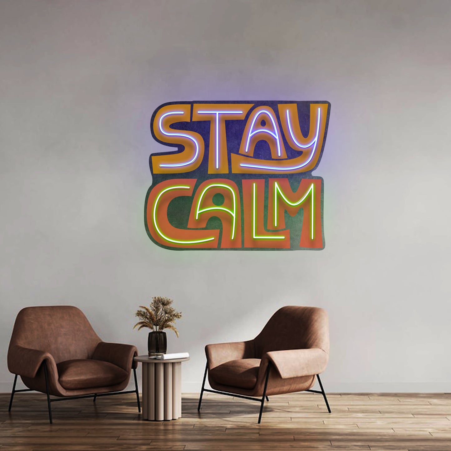 Stay Calm Led Neon Sign Light Custom Led Signs