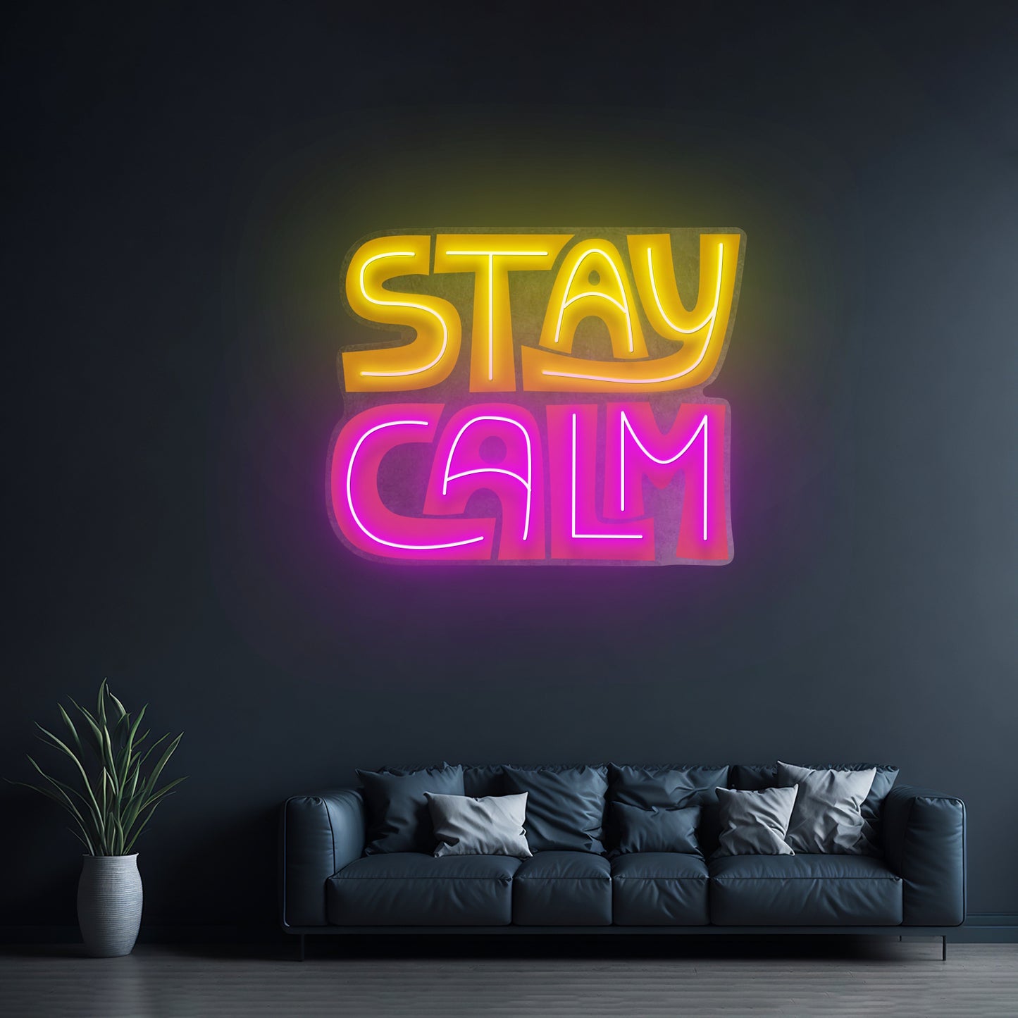 Stay Calm Led Neon Sign Light Custom Led Signs