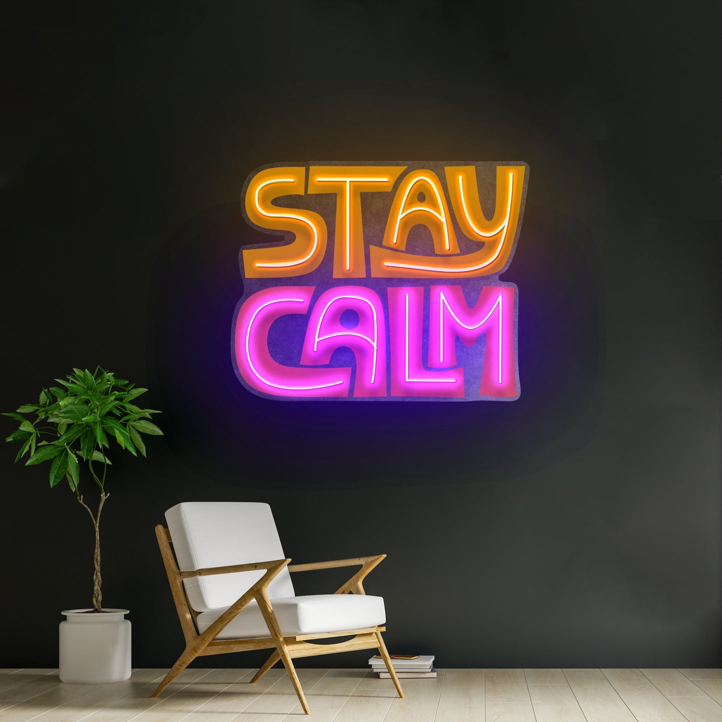 Stay Calm Led Neon Sign Light Custom Led Signs