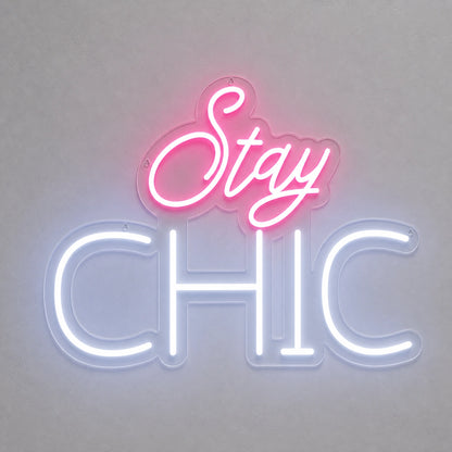 Stay Chic LED Neon Sign Garage Man Cave Neon Sign main product image