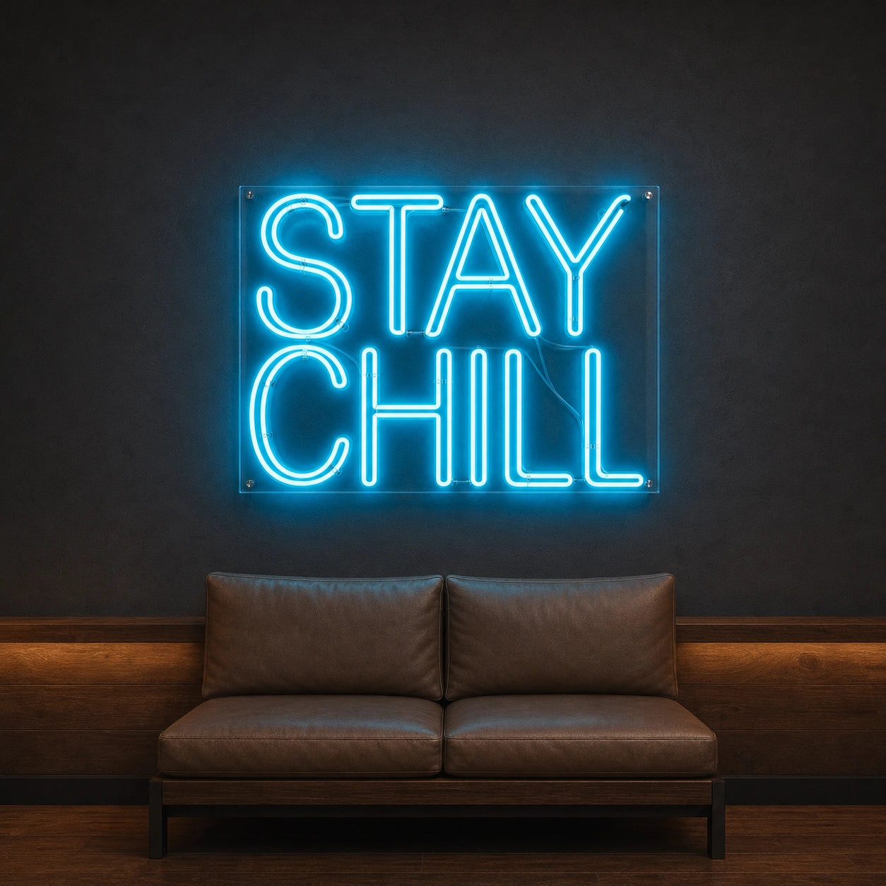 Stay Chill LED Neon Sign Garage Man Cave Neon Sign size image