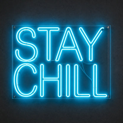 Stay Chill LED Neon Sign Garage Man Cave Neon Sign main product image