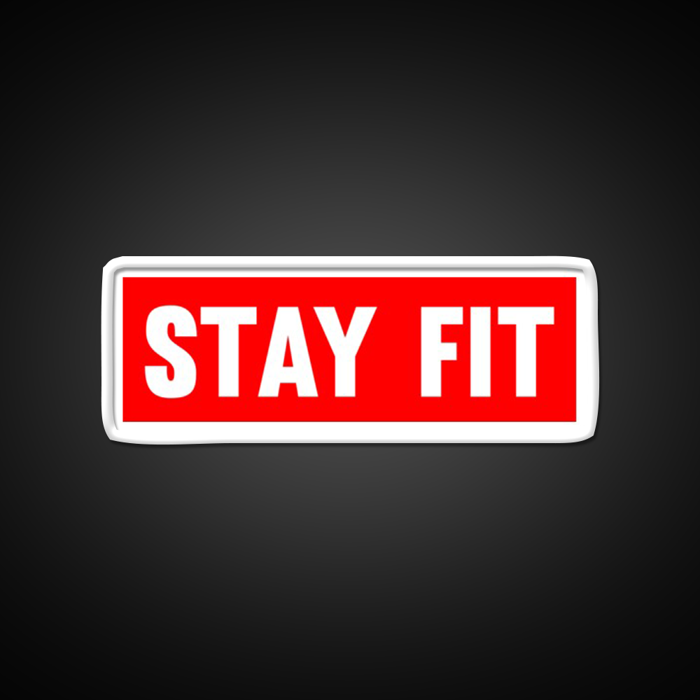 Stay Fit Gym Fitness Led Neon Sign Rgb Color