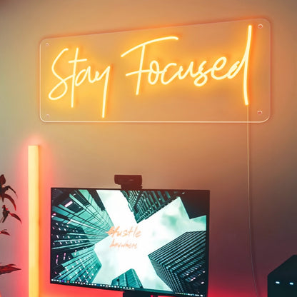Stay Focused Brilliant Led Neon Sign - Shineneon