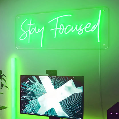 Stay Focused Brilliant Led Neon Sign - Shineneon