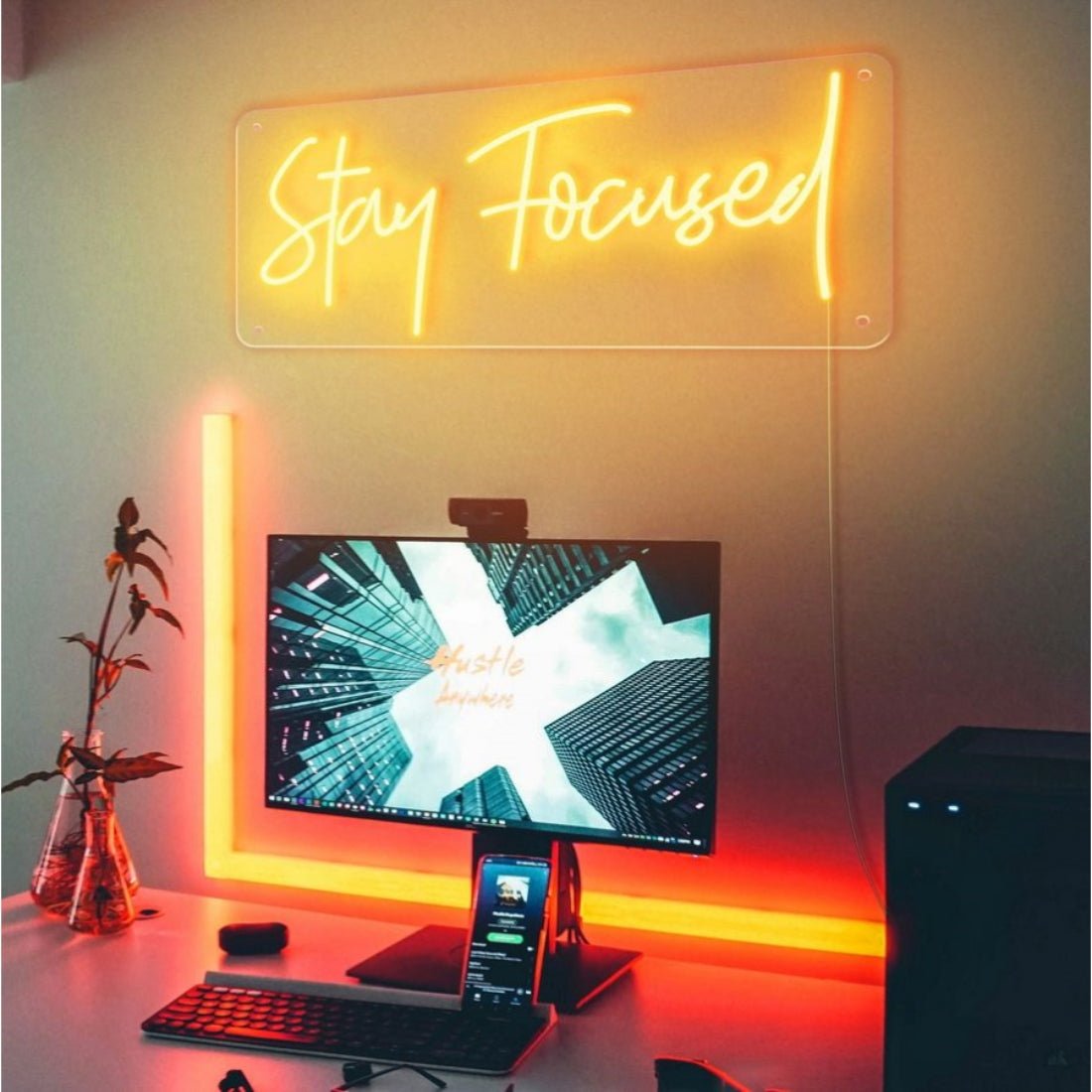 Stay Focused Led Sign Business Neon Sign - Shineneon