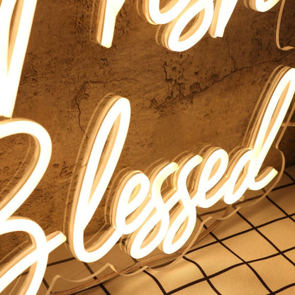 Stay Fresh Stay Blessed Yellow Led Neon Sign - Shineneon