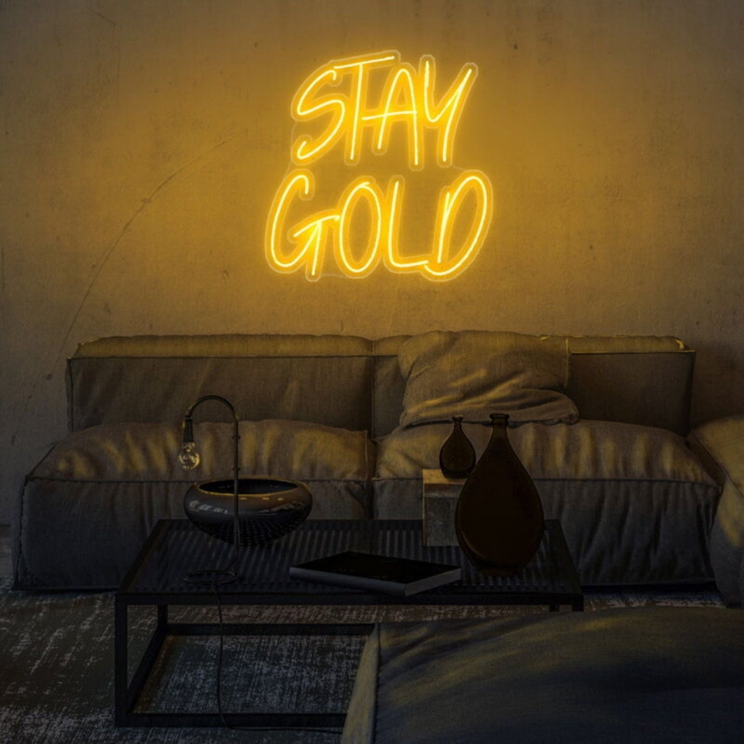 Stay Gold Led Neon Sign For Inspirational And Positive Decor | Shineneon