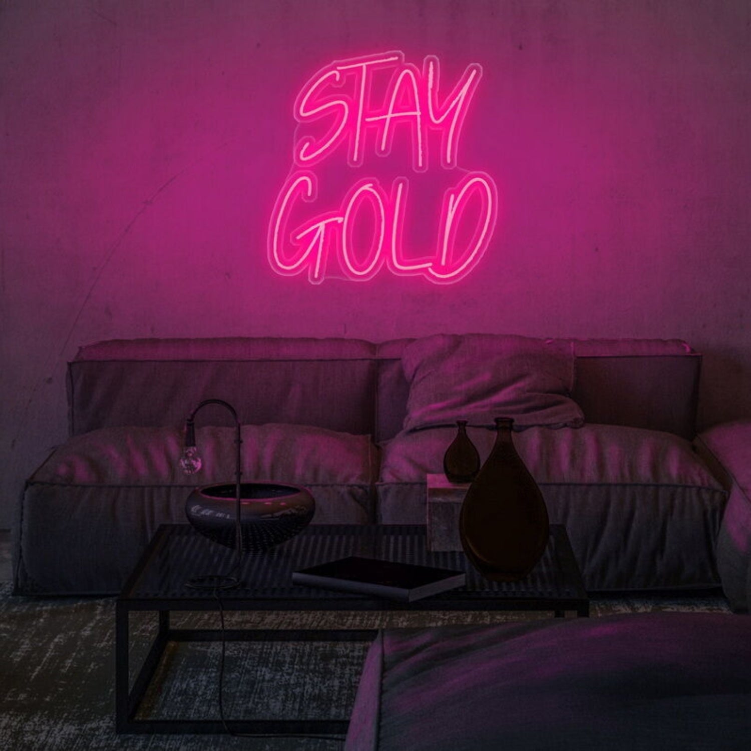 Stay Gold Led Neon Sign For Inspirational And Positive Decor | Shineneon
