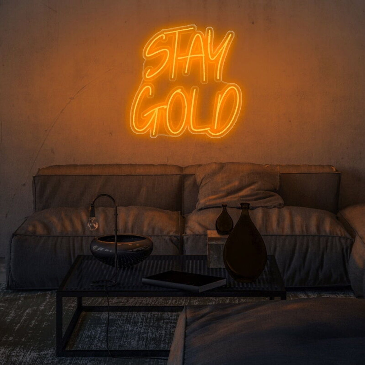 Stay Gold Led Neon Sign For Inspirational And Positive Decor | Shineneon