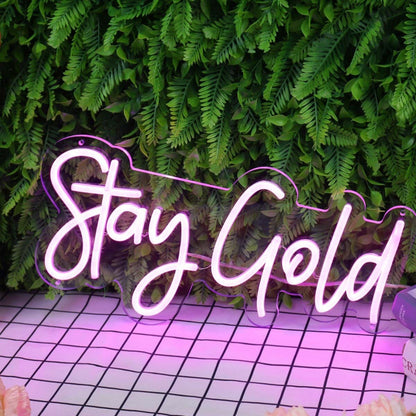 Stay Gold Purple Led Neon Sign - Shineneon