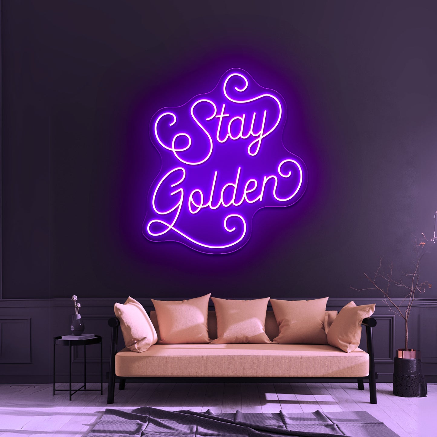 Stay Golden Golden Girls Hand Lettering Artwork Neon Signs For Sale