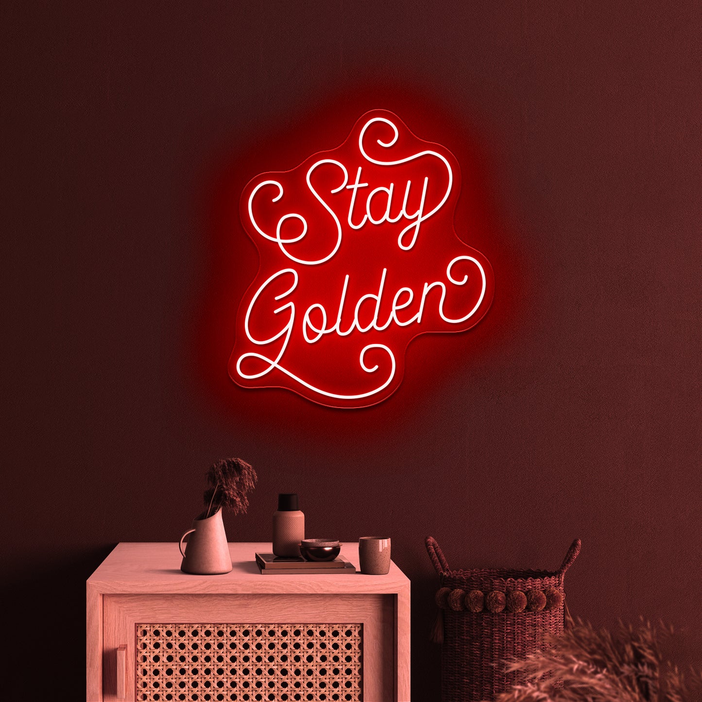 Stay Golden Golden Girls Hand Lettering Artwork Neon Signs For Sale