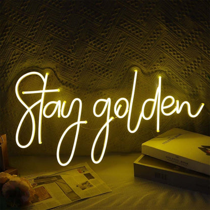 Stay Golden Led Neon Sign - Shineneon