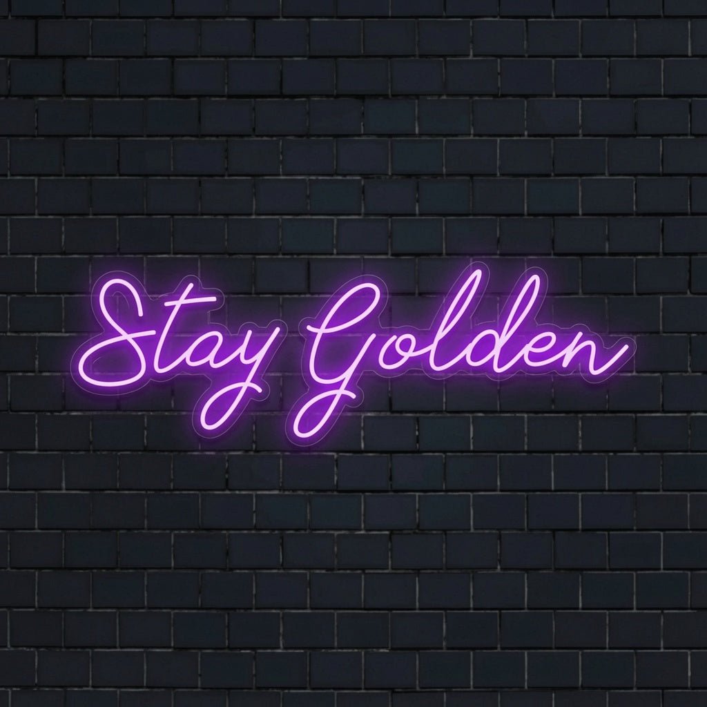 Stay Golden LED Neon Sign Home Wall Art - Shineneon