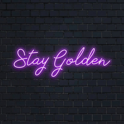 Stay Golden LED Neon Sign Home Wall Art - Shineneon