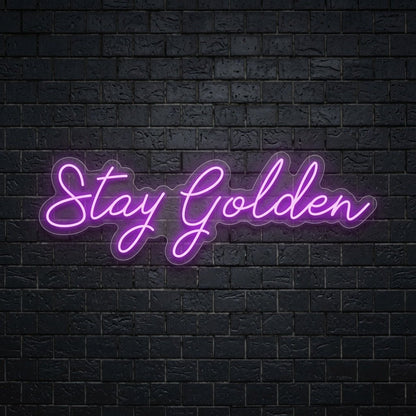 Stay Golden LED Neon Sign Home Wall Art - Shineneon