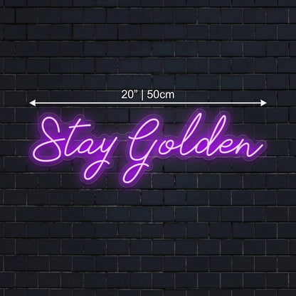 Stay Golden LED Neon Sign Home Wall Art - Shineneon