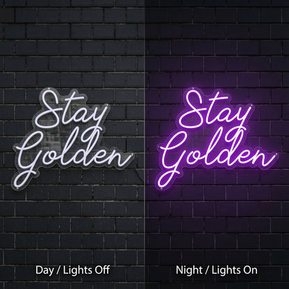 Stay Golden LED Neon Sign Home Wall Art - Shineneon