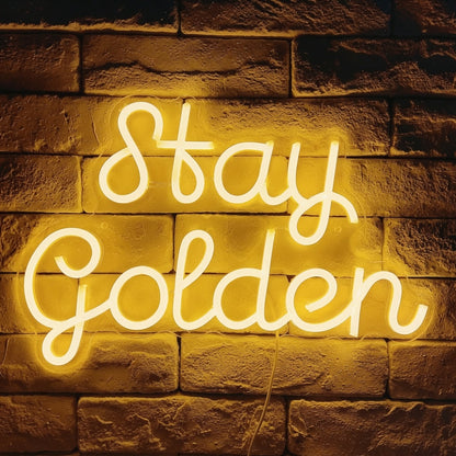 Stay Golden LED Neon Sign Wall Neon Sign - 01 Original Product Image