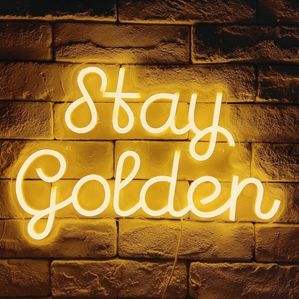 Stay Golden LED Neon Sign Wall Neon Sign - Shineneon